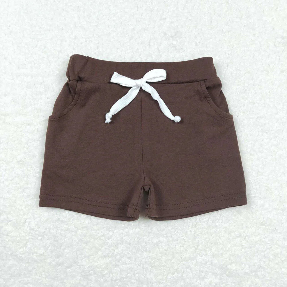 Brown pocket shorts