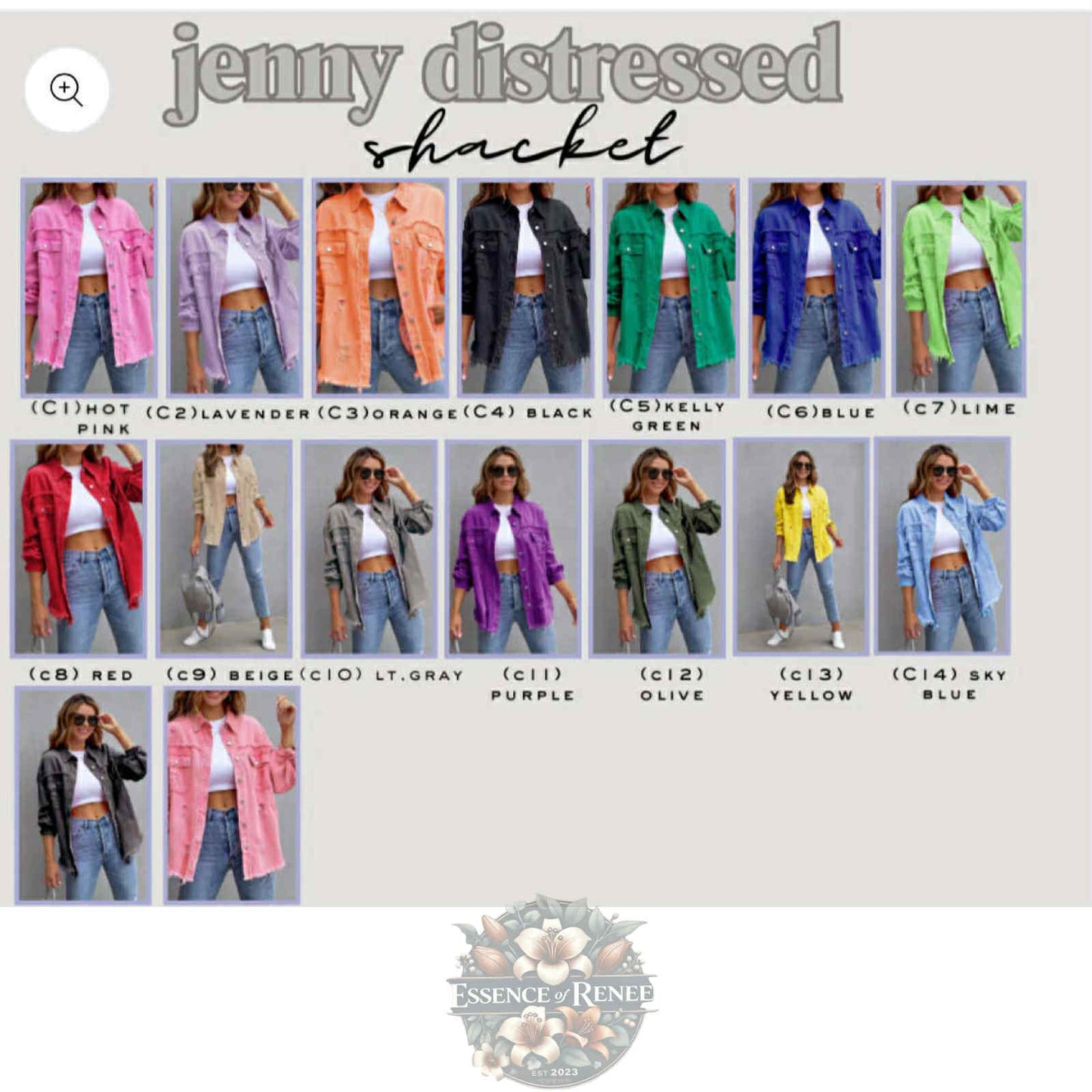 Distressed Jean Jacket