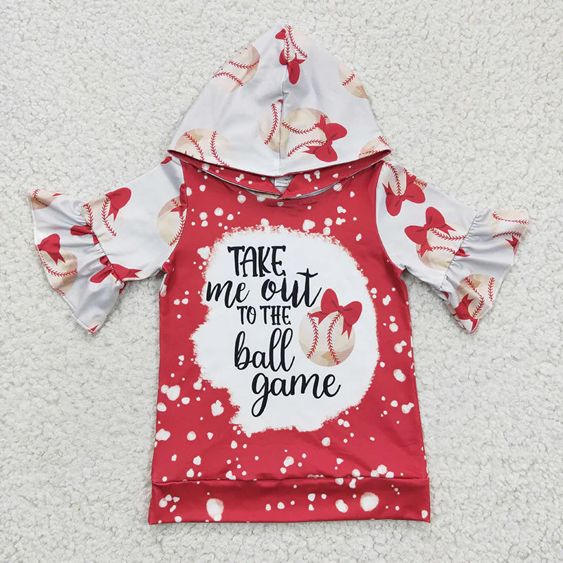 Baseball ruffle hoodie