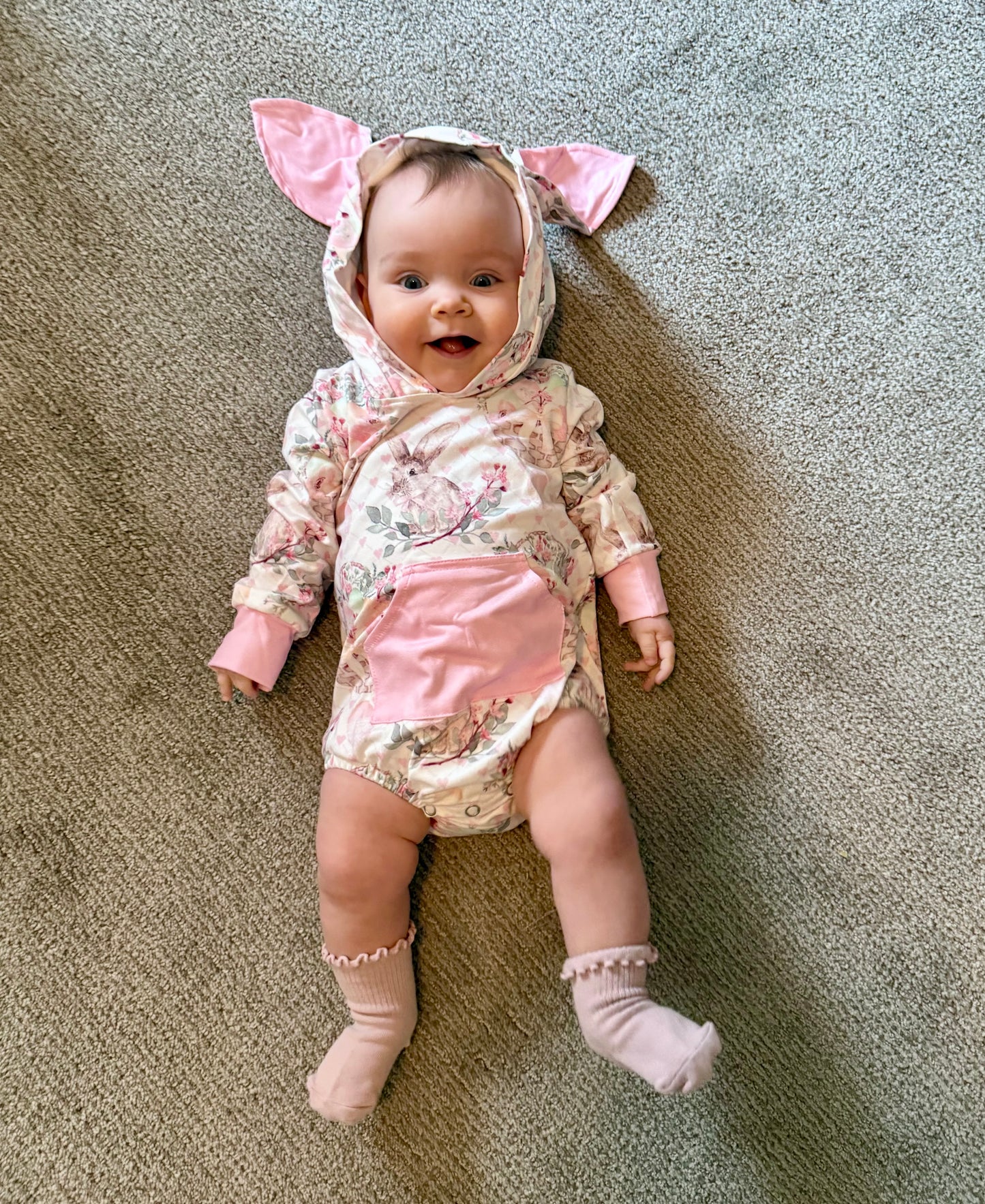 Bunny romper with ears