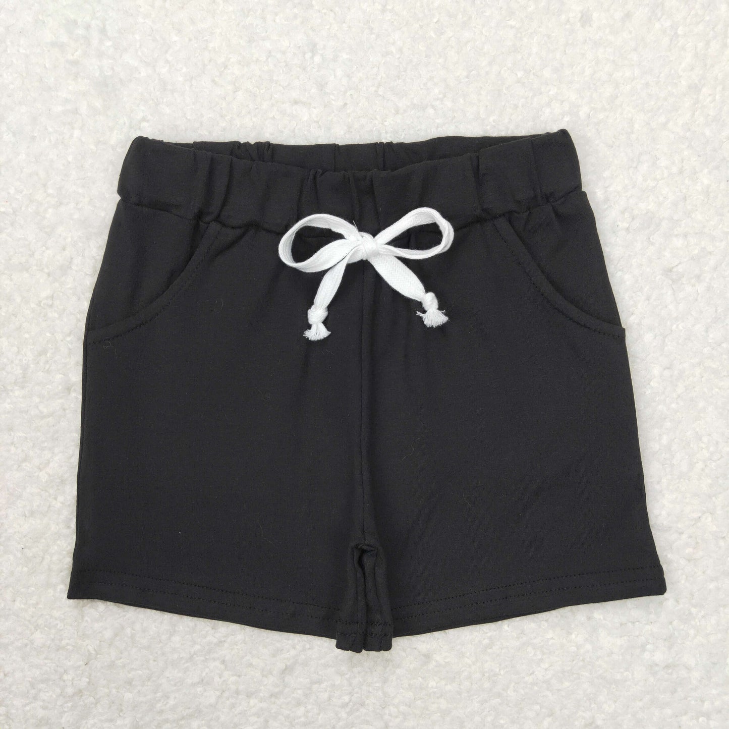 Black pocket shorts