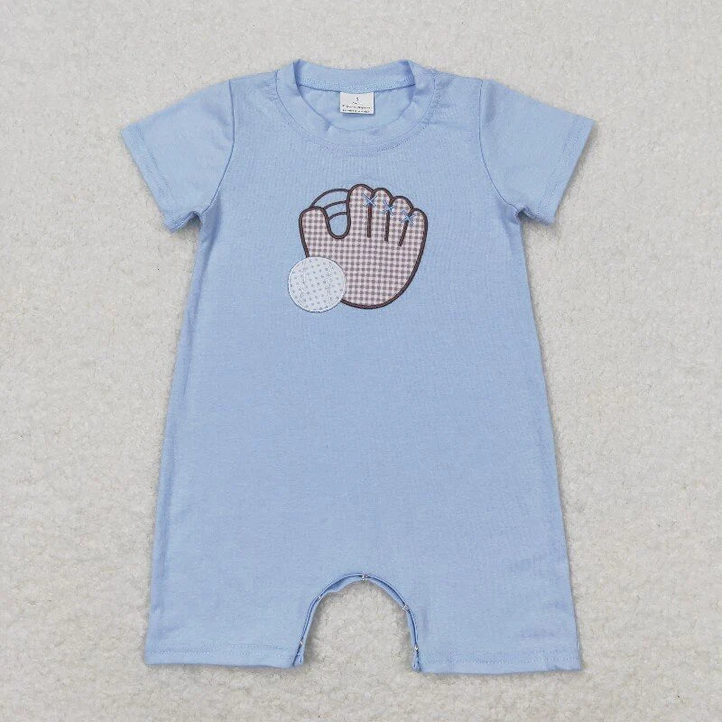 Baseball romper Blue