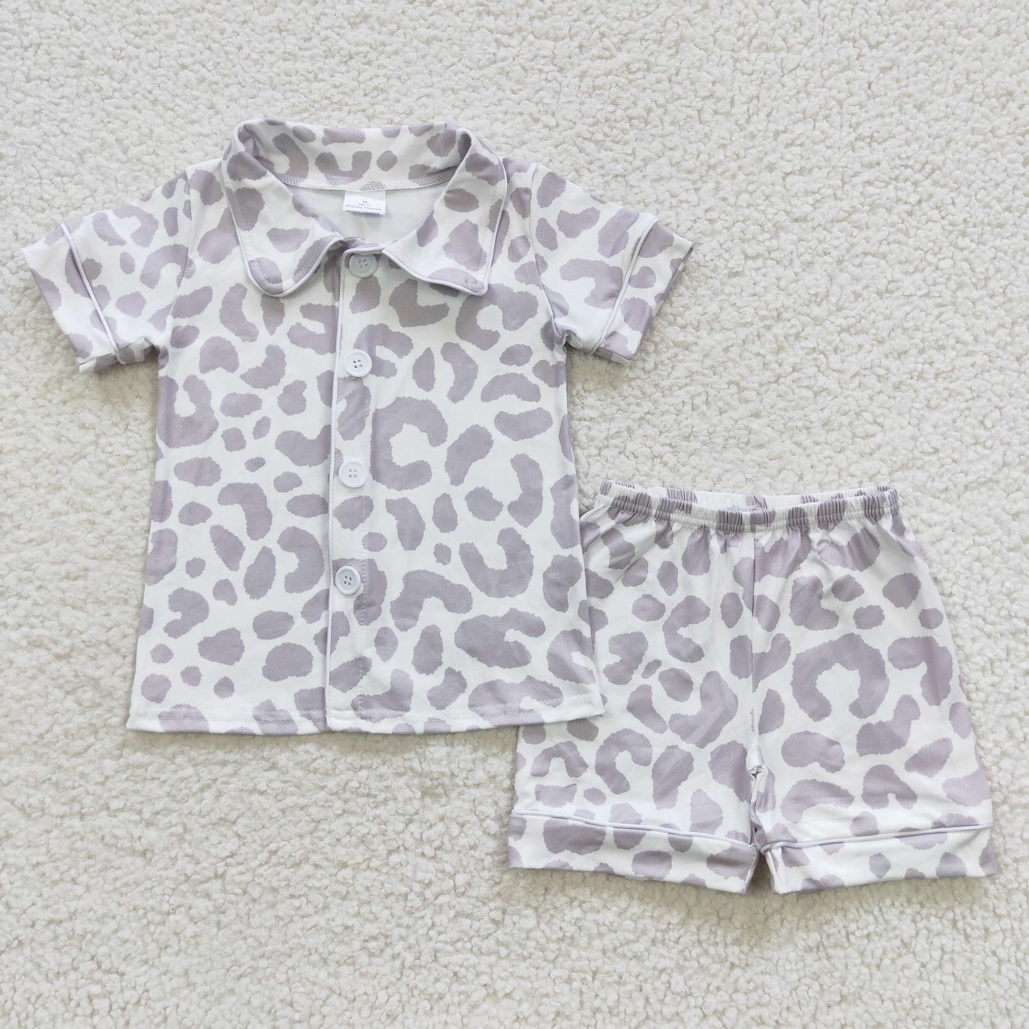 Grey cheetah pj set