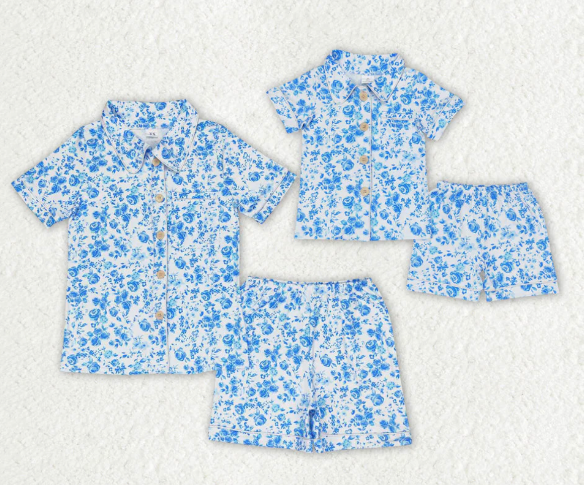 Mommy and Me - Blue Floral