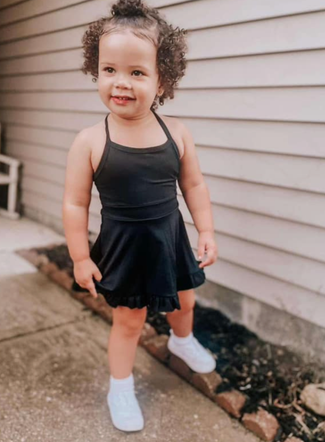 Black Yoga Dress (With Shorts)