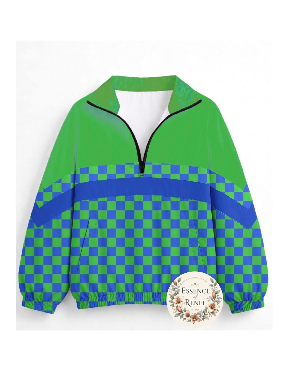 Blue green Checks