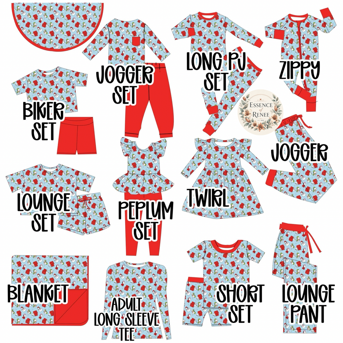 Christmas dog Bamboo Preorder