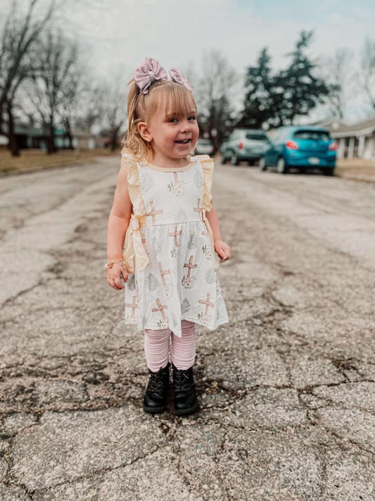 Yellow Cross (dress and romper)