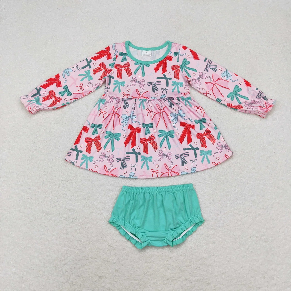 Christmas bows bummies set