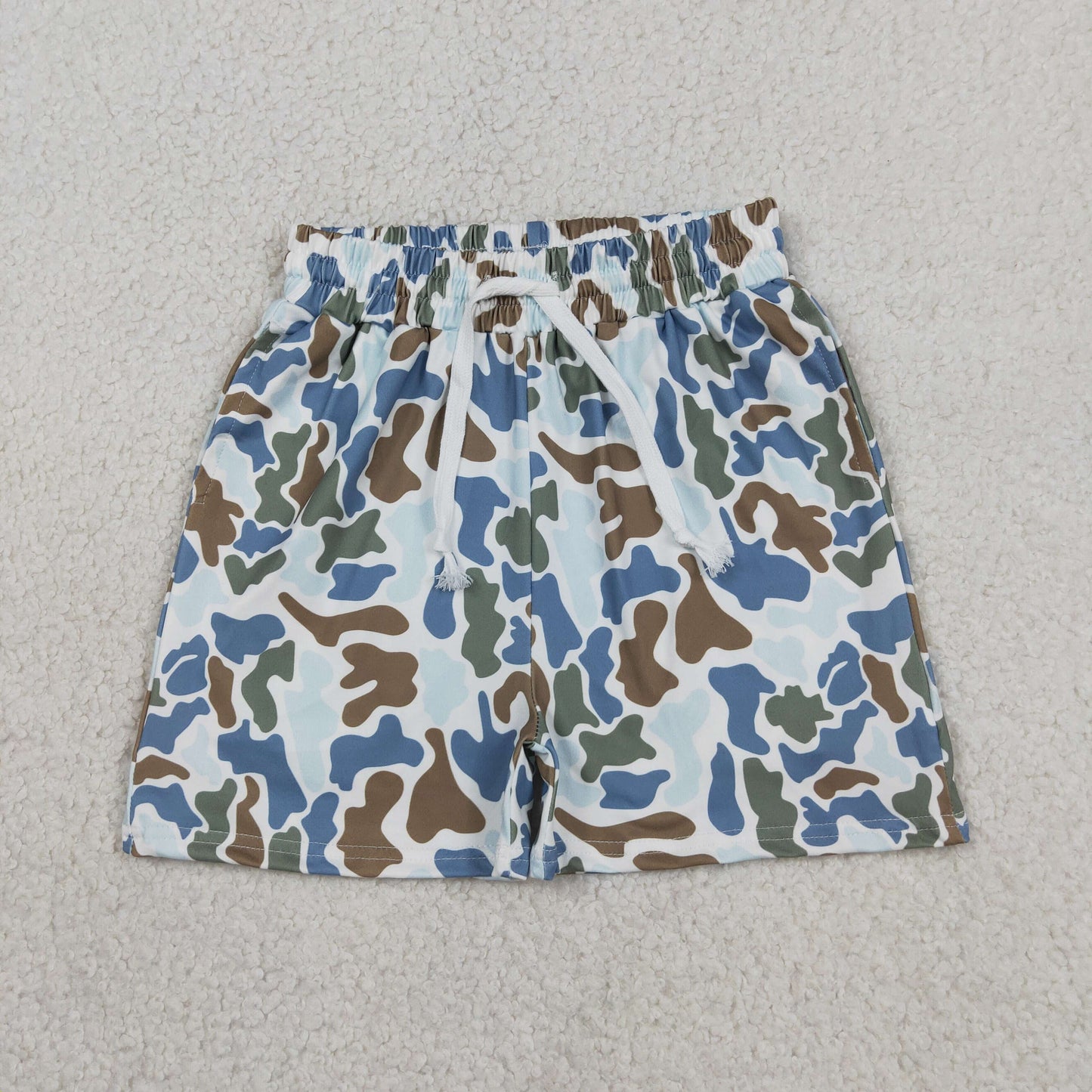 Blue camo shorts