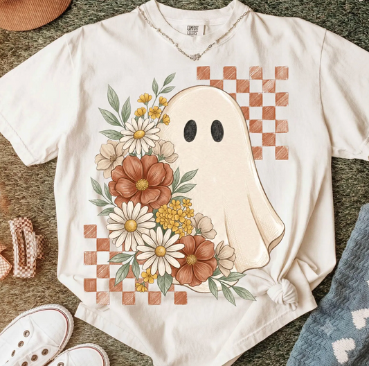 Flower ghost checkered