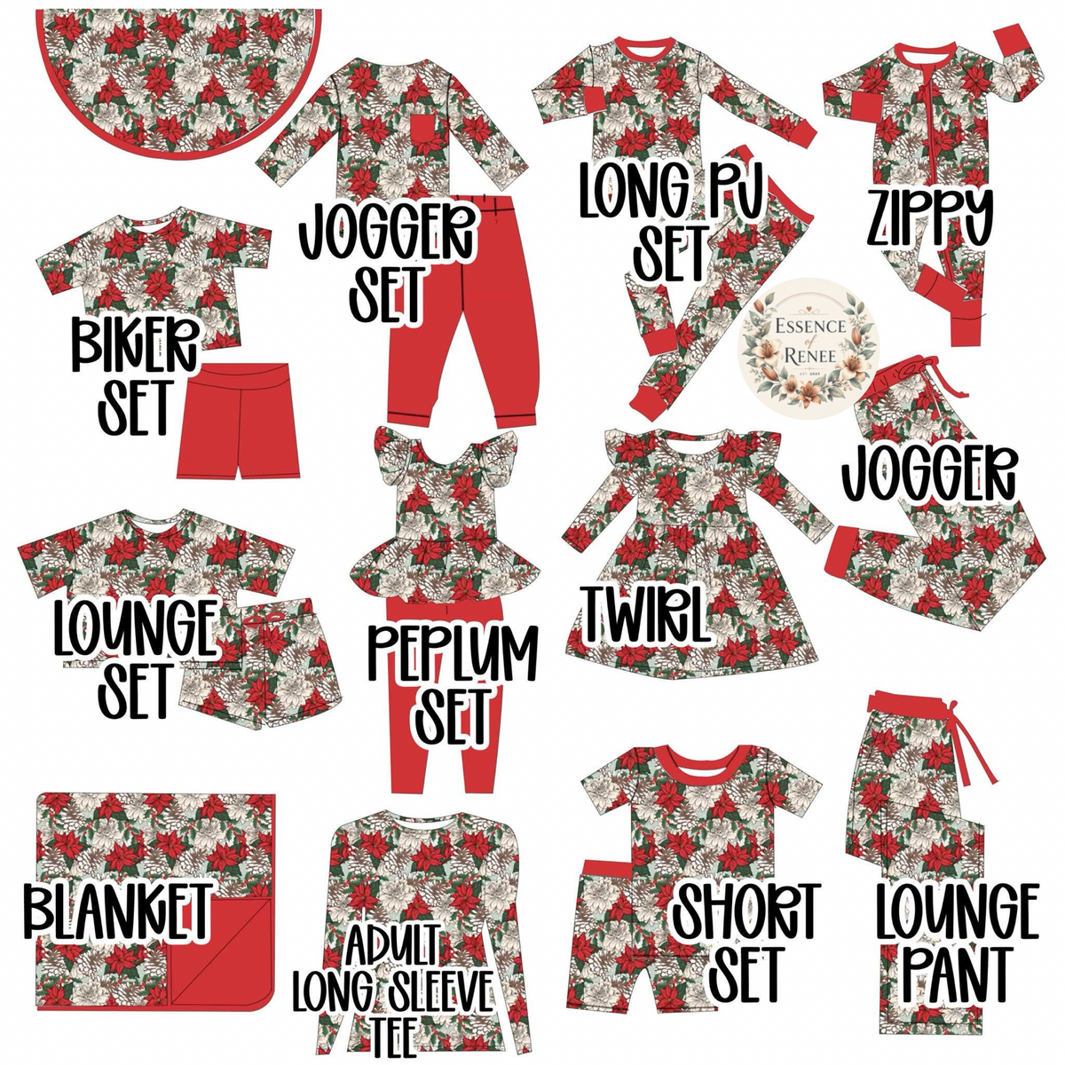 Red flower Bamboo Preorder