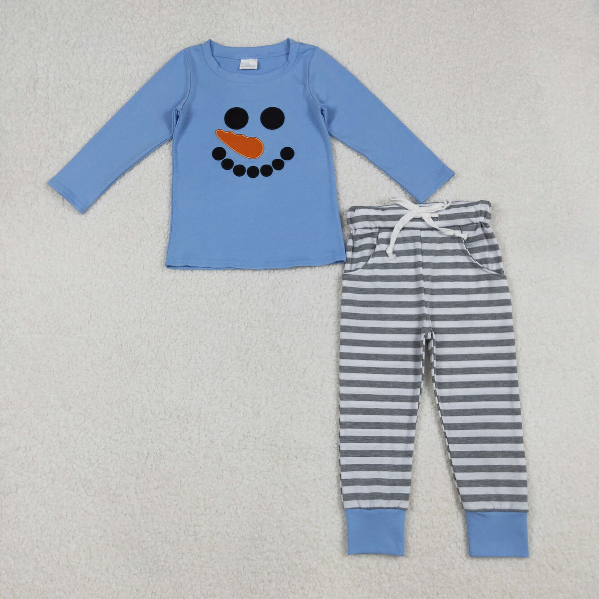 Blue snowman