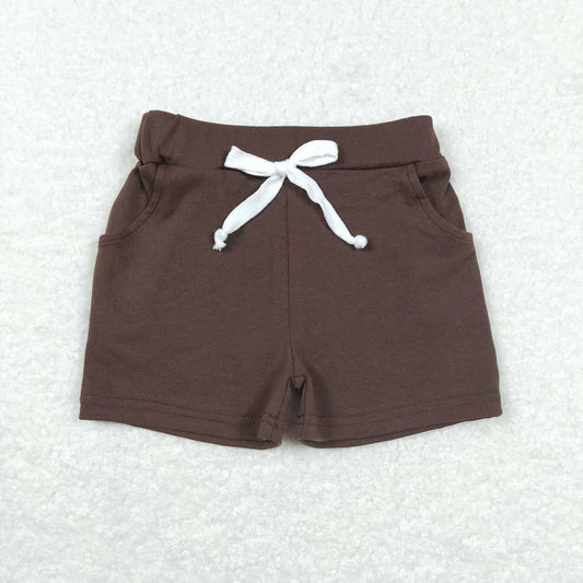 Brown pocket shorts