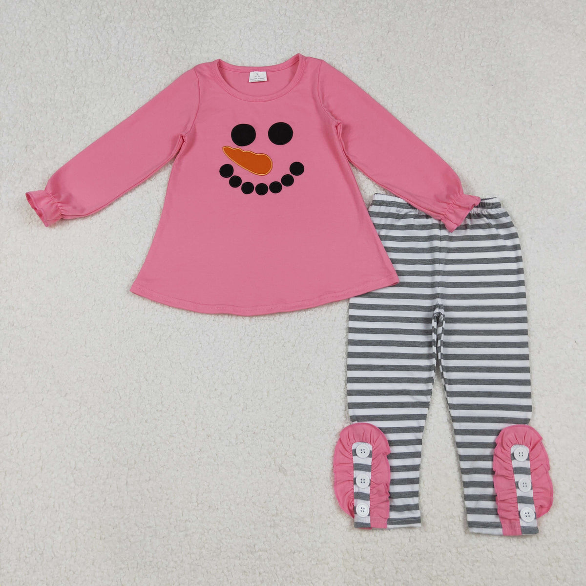 Pink snowman