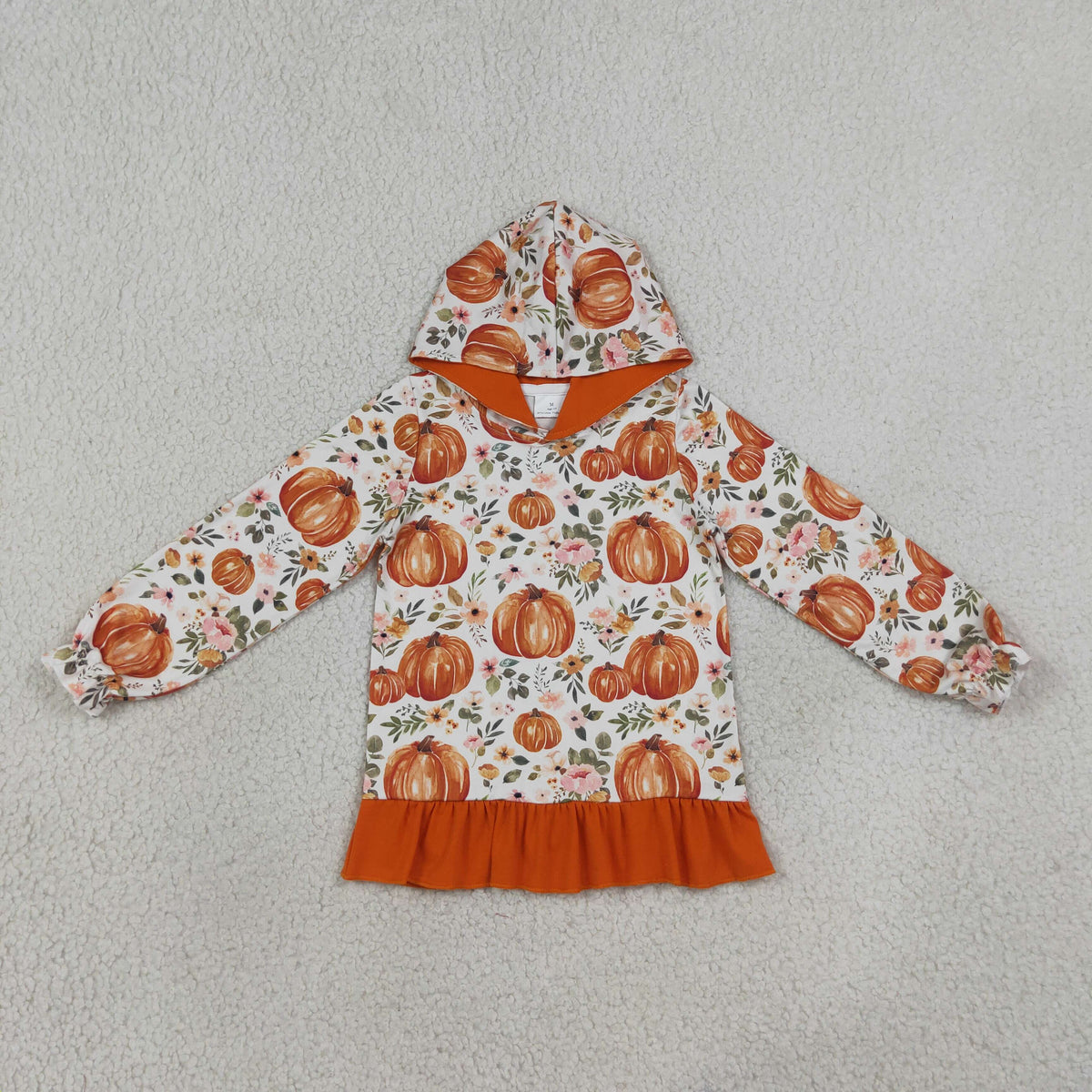 Pumpkin Floral Hoodie