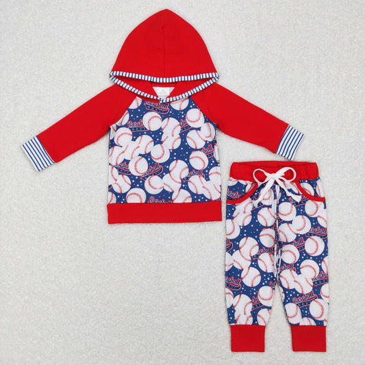 Baseball hooded set