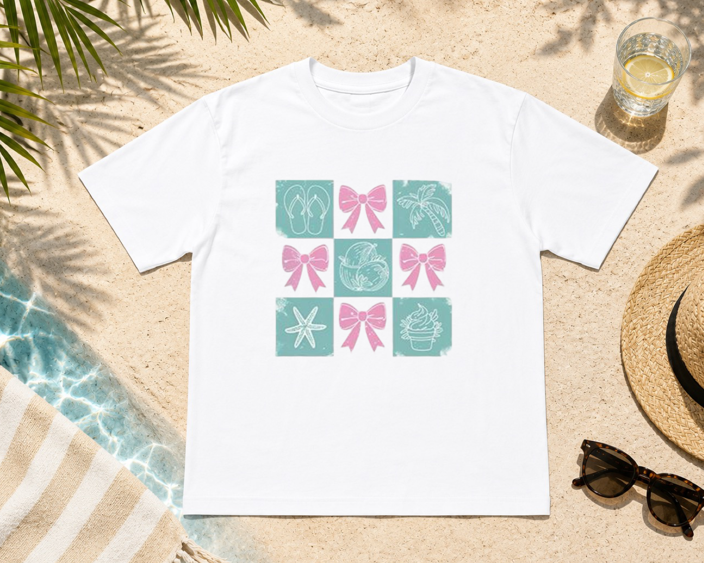 Summer bows and flip flops