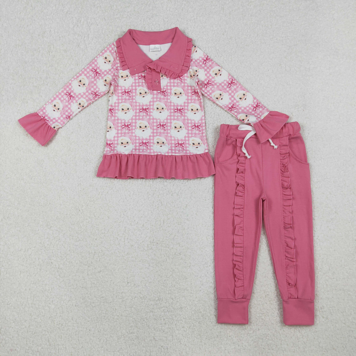 Pink Santa bows