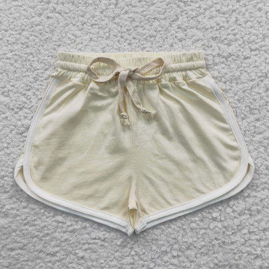 Pale yellow shorts