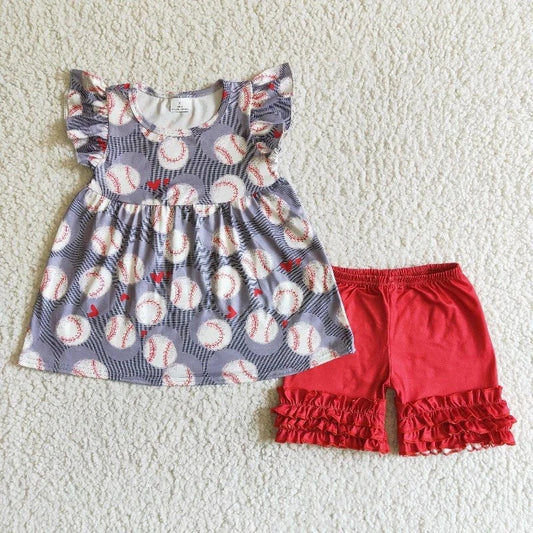 Baseball ruffle set