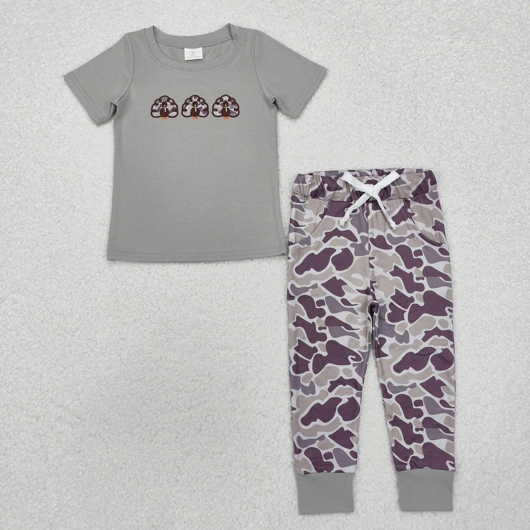 Boy turkey camo set