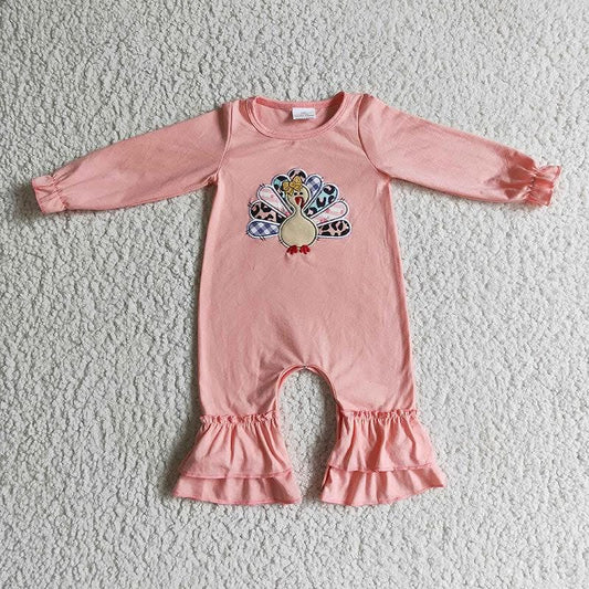 Thanksgiving romper Pink