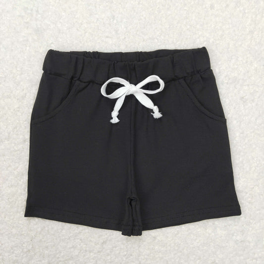 Black pocket shorts