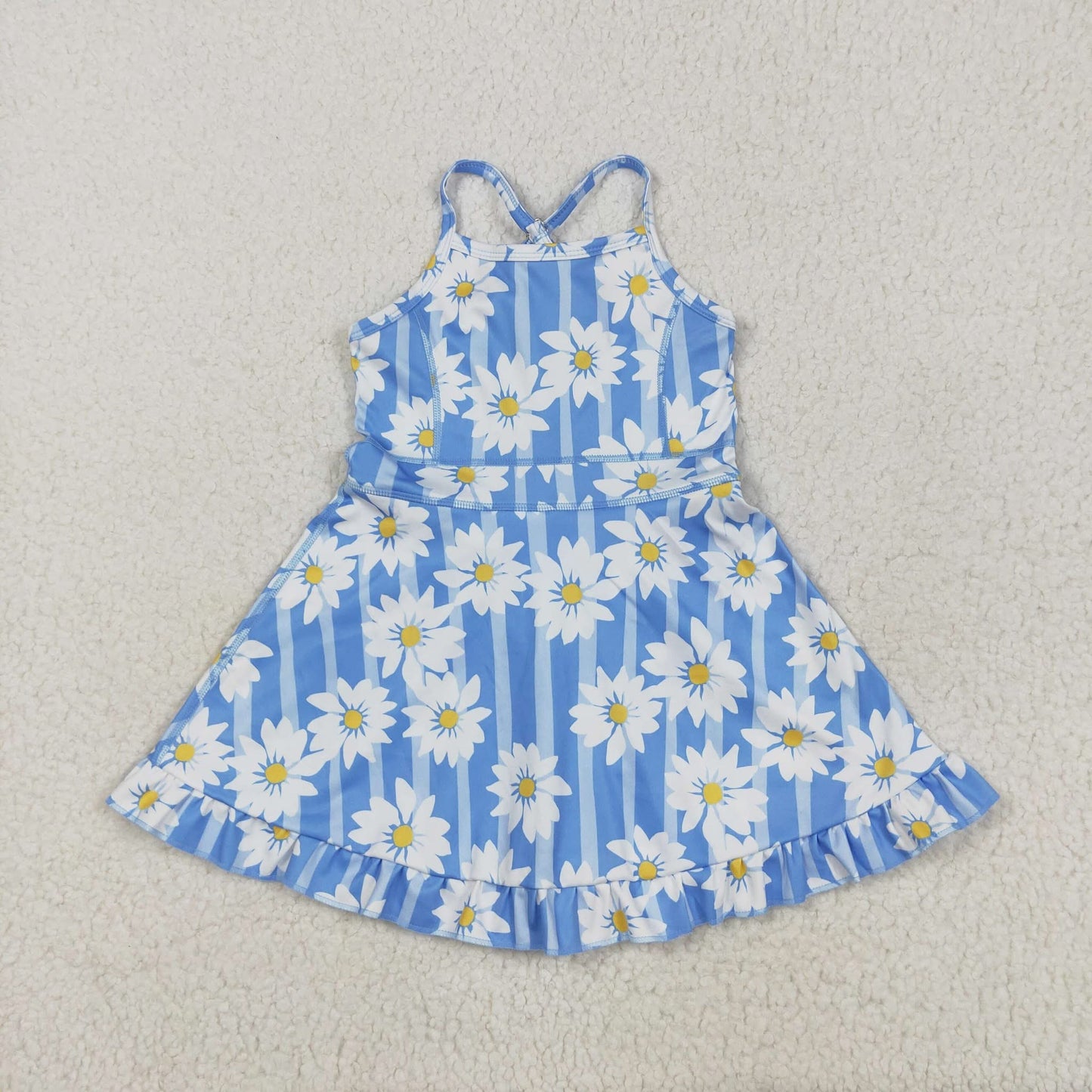 Blue Daisy Yoga With shorts