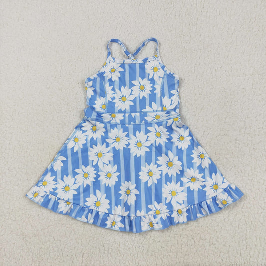Blue Daisy Yoga With shorts
