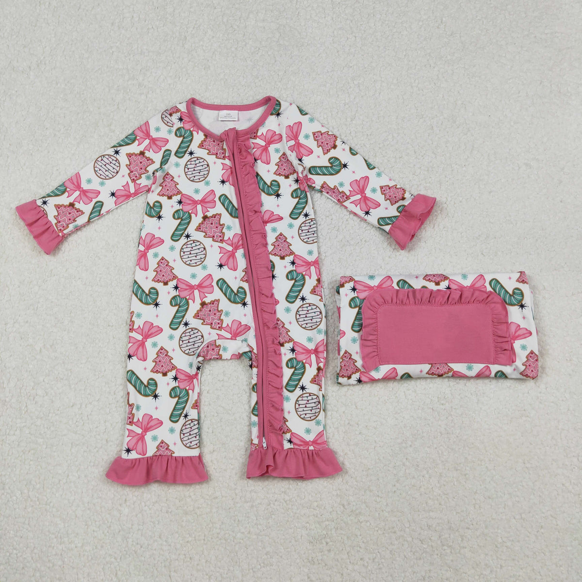 Pink Christmas zippy