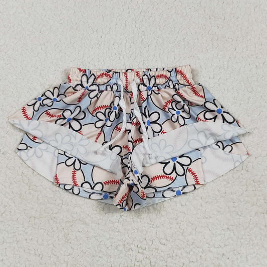 Baseball flowy shorts