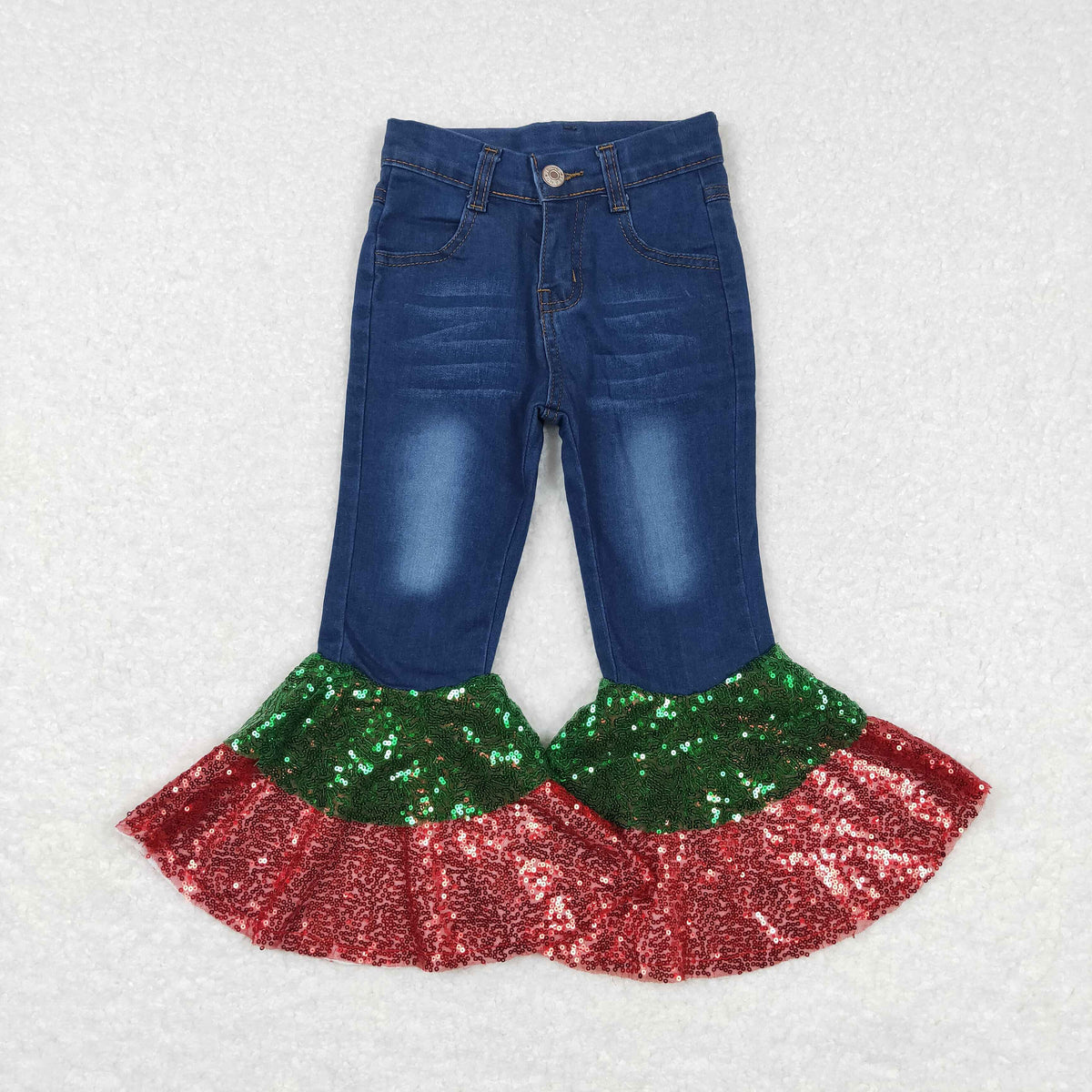 Red & green sequins