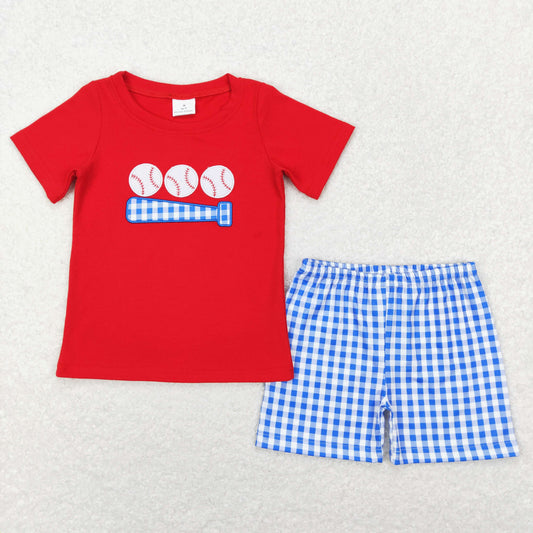 Boys baseball plaid