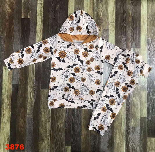 Ghost Floral Hooded Set