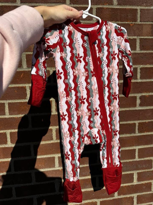 Candy Cane Floral (Sets/Zips/Dresses)