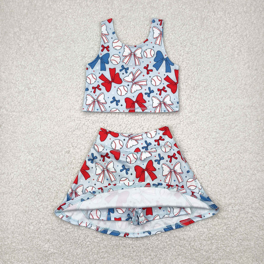 Red white a blue baseball yoga