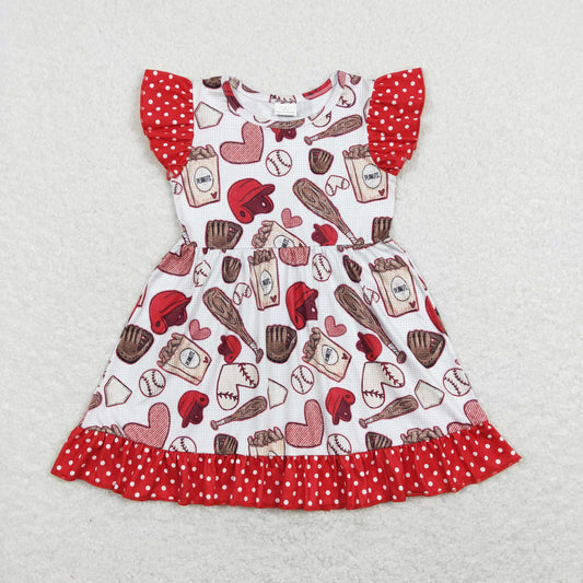 Baseball ruffle dress