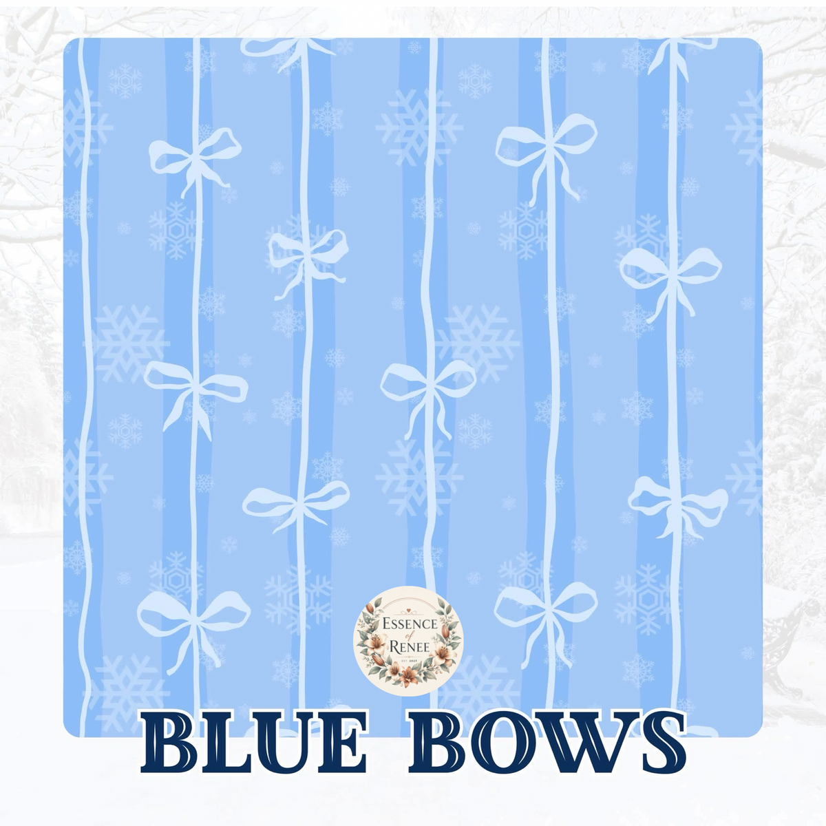Blue bows Bamboo Preorder