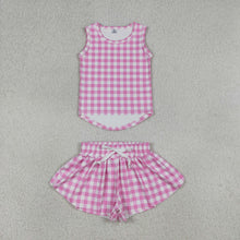 Yoga Pink Plaid 2pc Set