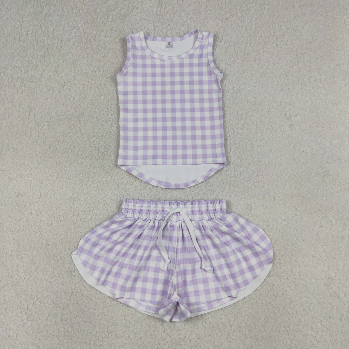 Yoga Purple Plaid 2pc Set