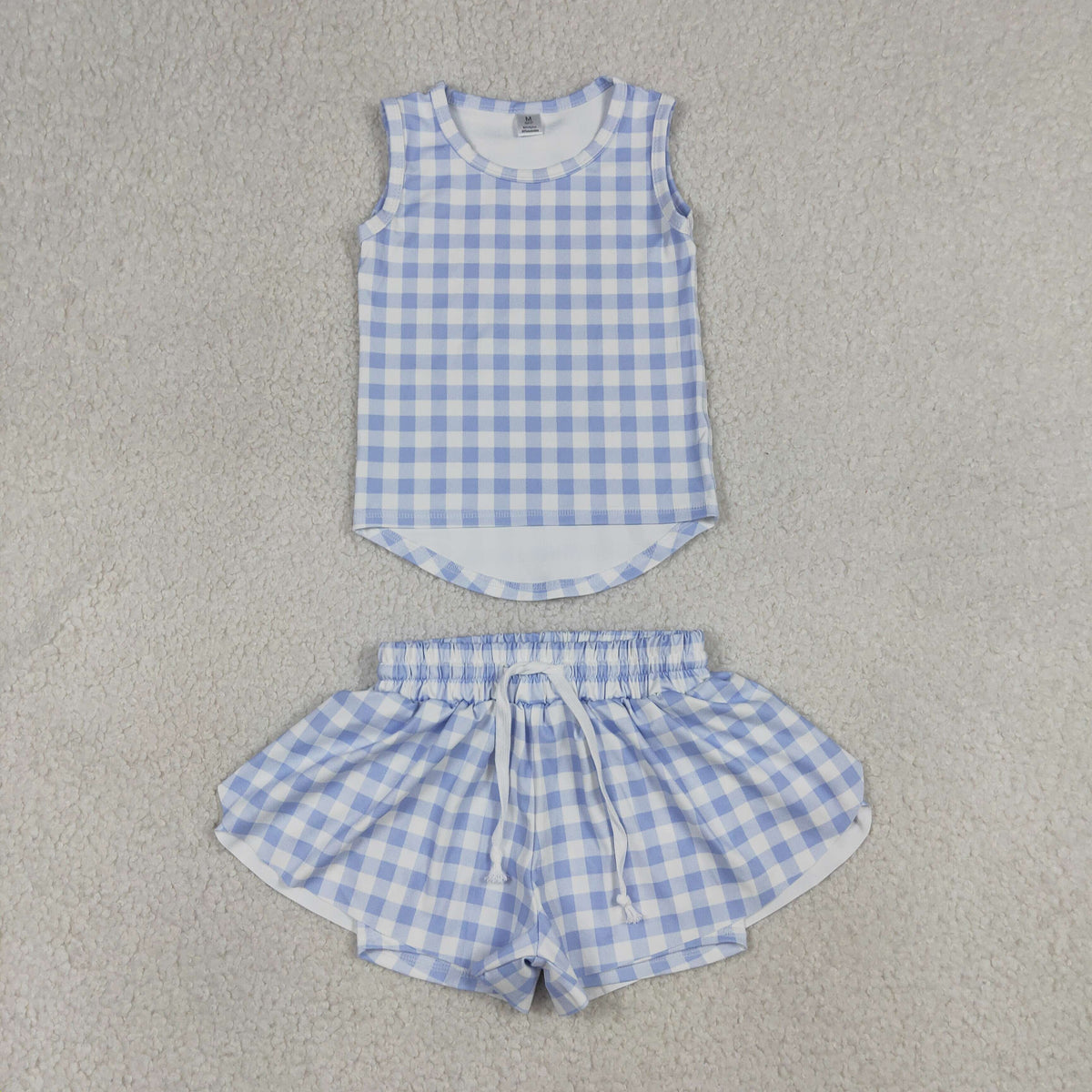 Yoga Blue Plaid 2pc Set