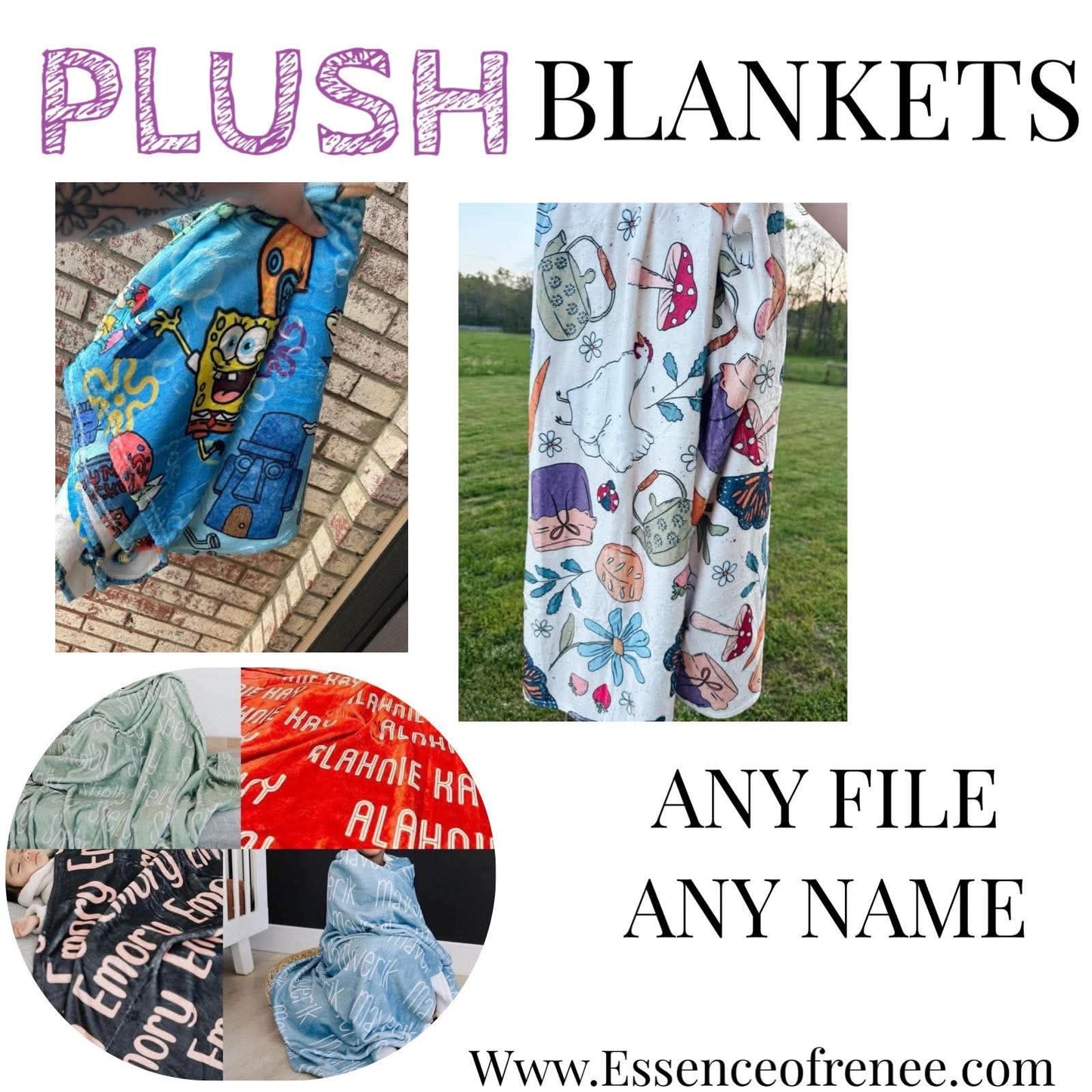 Custom Plush Blankets