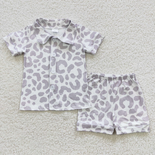 Grey cheetah pj set