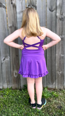 Purple Yoga Dress (With Shorts)