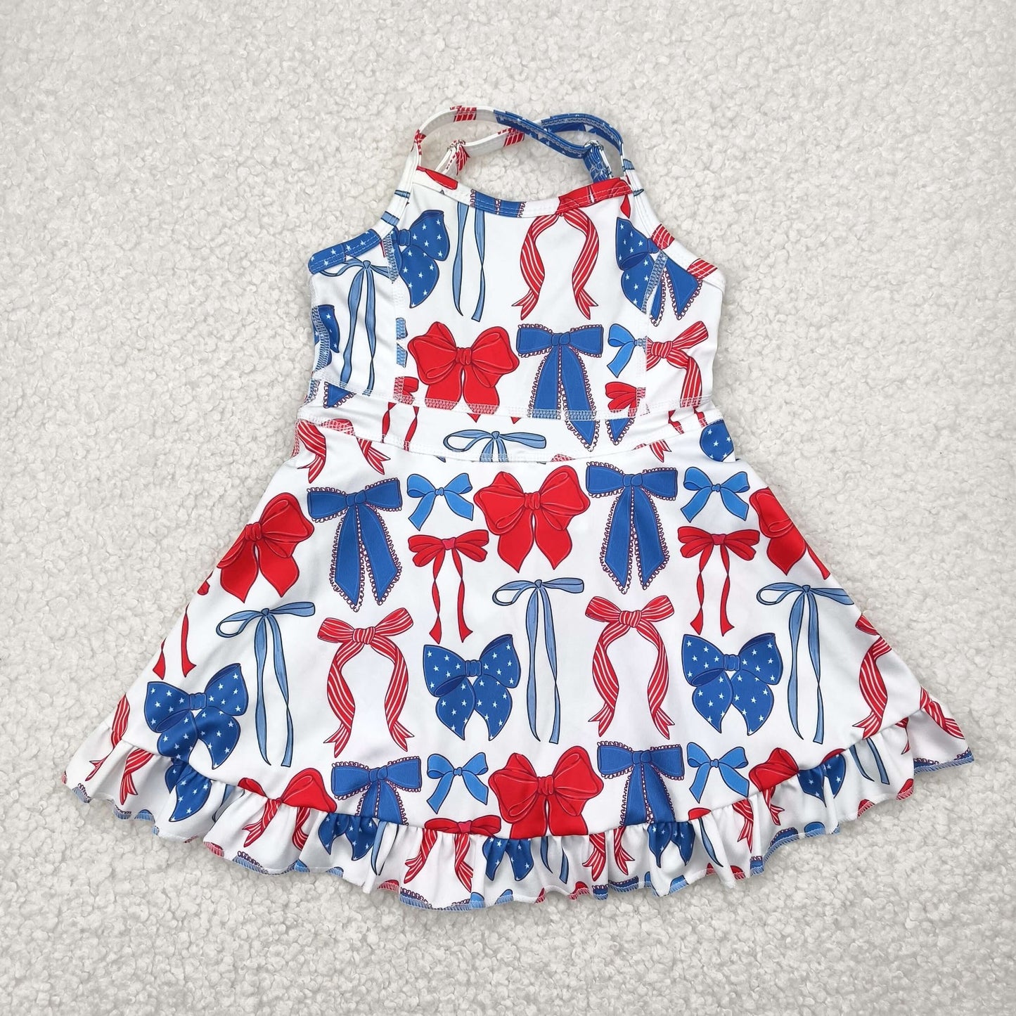 RWB bows yoga dress (with shorts)