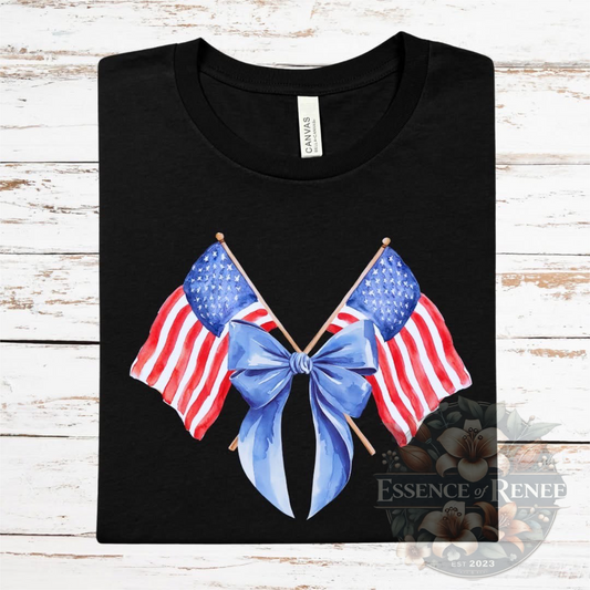 Blue Bow Flag Tee