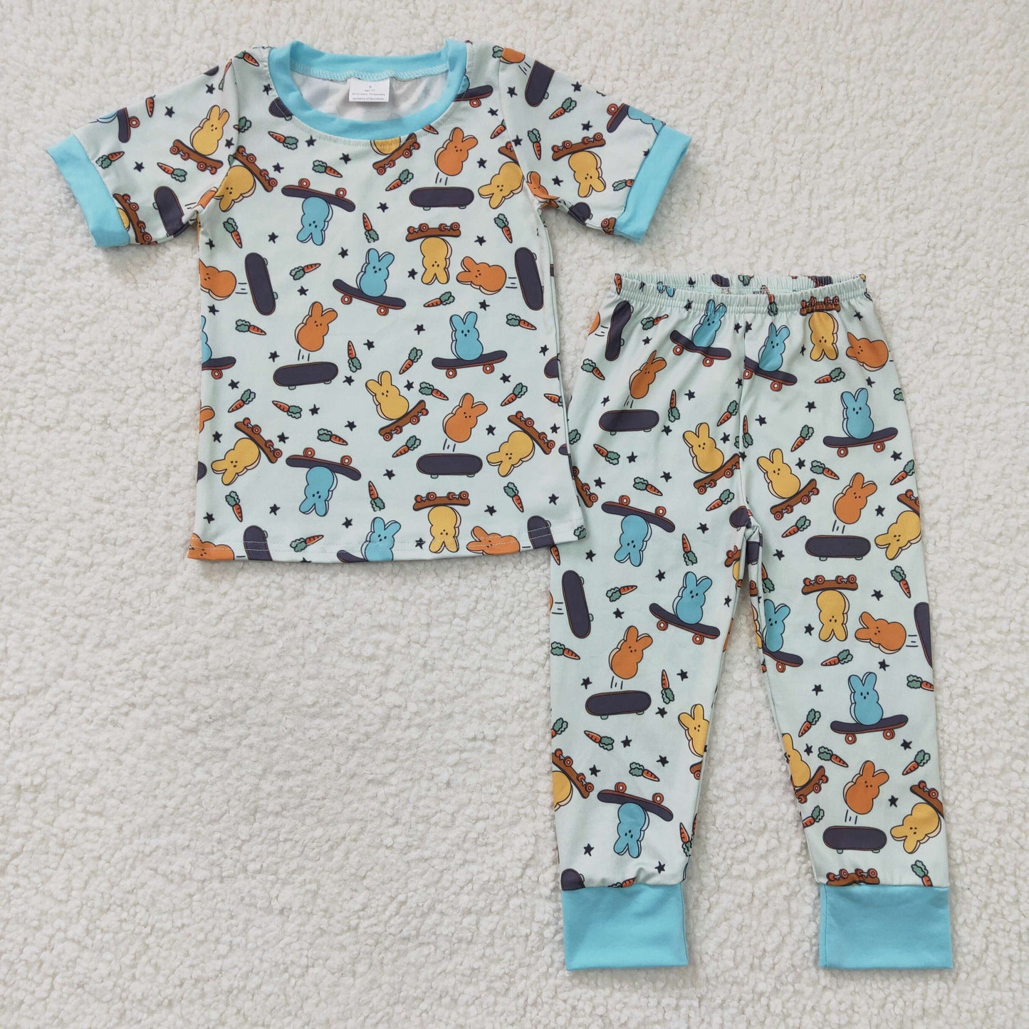 Blue peep pj set