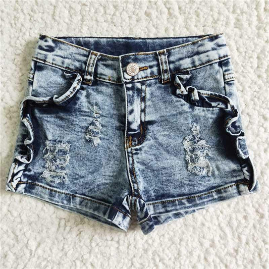 Denim Light Wash Shorts