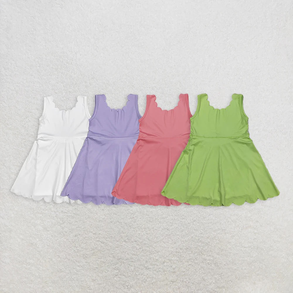 Scalloped Yoga Dress